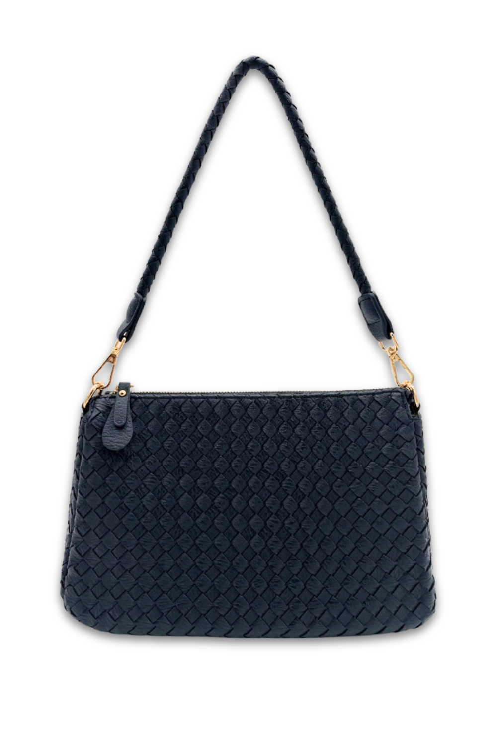 Elle Woven Crossbody bag in Navy
